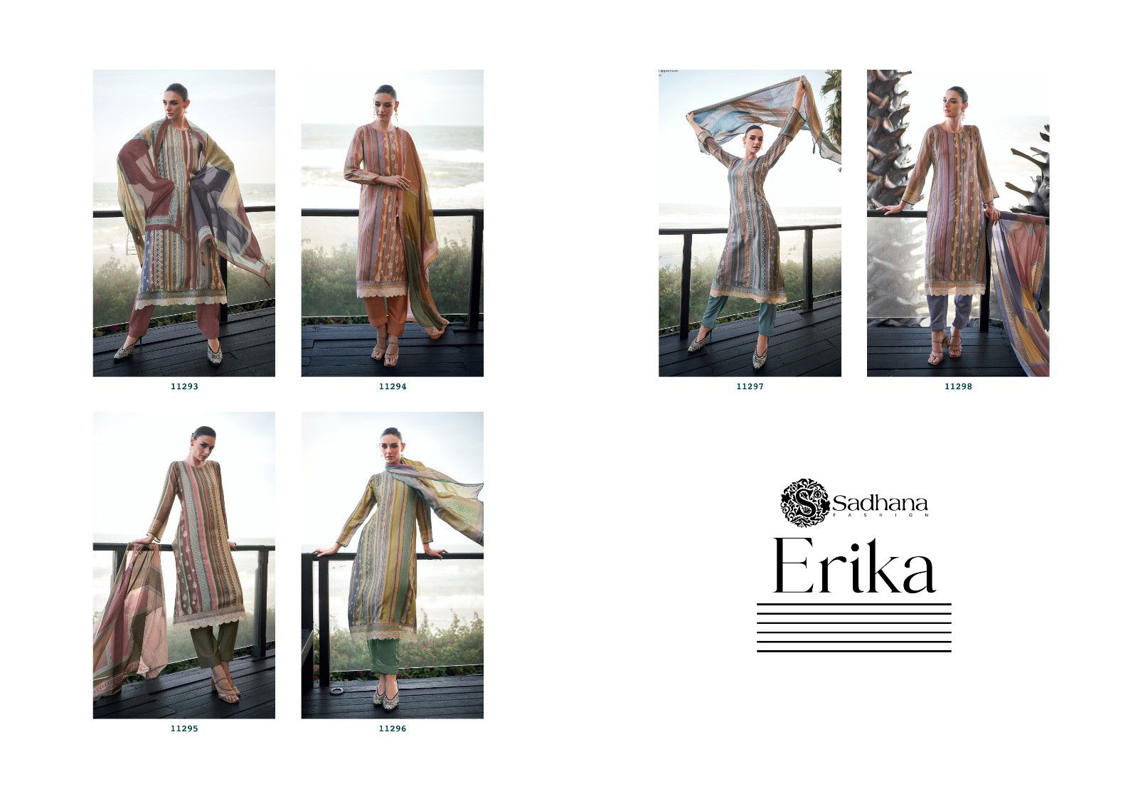  Erika Maslin by Sadhana Silk Digital Printed Dress Material Collection